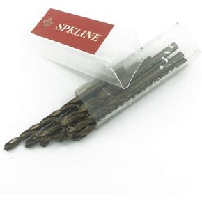 مجموعة رؤوس مثقاب كوبالت من الفولاذ عالي السرعة 1/4 بوصة من SPKLINE 6.35 مم (1/4 بوصة) بطول Jobber Twist M35 لقمة مثقاب معدنية للفولاذ المقاوم للصدأ ومجموعة رؤوس مثقاب معدنية صلبة in Saudi Arabia
