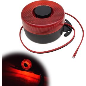 Car Back-up Alarm, 12V/24V 105dB Reverse Beeper Backup Alarm Vehicle Auto Back Up Horn Truck Backup Horn with LED Light, Buzzer Siren Waterproof Universal Backup Accessories