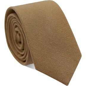 Boys Tie Cotton Kids Ties Solid Color Tie for Boys Necktie Self-Tie for kids