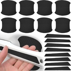 JumpFire 16 PCS Transparent Car Door Handle Protector Stickers Waterproof Anti-Scratch Car Door Handles Cup Scratch Protectors Universal for Avoiding Car Scratches