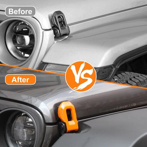 Hood Latches Engine Buckle Bonnet Fastener Decor Trim Protction Cover for Jeep Wrangler JL JLU Gladiator JT 2018-2024 ABS Exterior Accessories (Purple) in Saudi Arabia