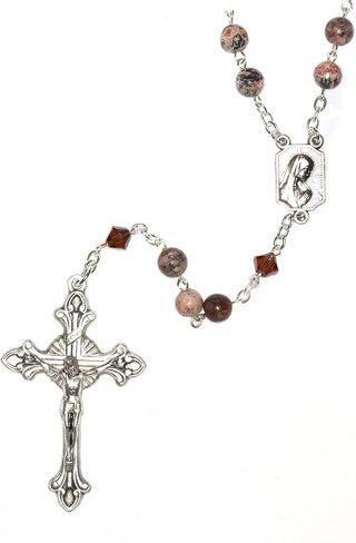 Gemstone Catholic Prayer Rosary - Includes "How to Pray the Rosary", Rosary Pouch and Gemstone meaning in Kuwait