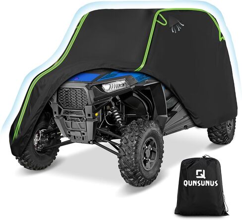QUNSUNUS UTV Cover 2-3 Seater Compatible with Polaris RZR Cover/Can-Am Defender Cover/Yamaha YXZ Cover All-Weather Protection Heavy Duty Cover 130" x 64" x 72" in Saudi Arabia