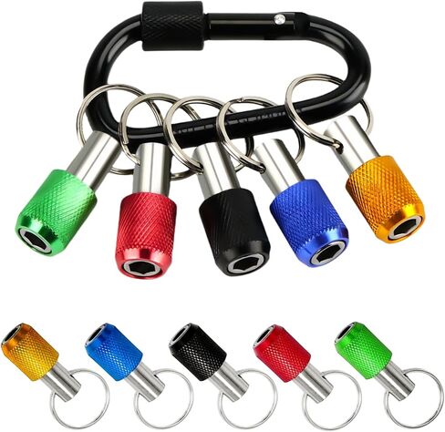 12PCS Bit Holders 1/4 Socket, Hex Shank Screwdriver Bit Holder for Impact Driver Drill Bit Keychain Extension Bar Quick Release Easy Change, Screwdriver Bit Holders for Tools & Home Improvement Gift in Kuwait