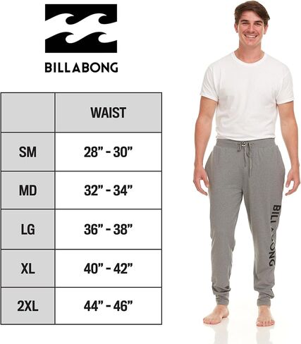 Billabong Mens Lounge Sweatpants Cozy Lightweight Stretch Loungewear for Men in Saudi Arabia