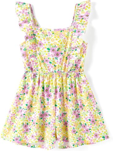 PATPAT Girls Wide Leg One Piece Ruffle Sleeveless Backless Casual Rompers Jumpsuit in Saudi Arabia
