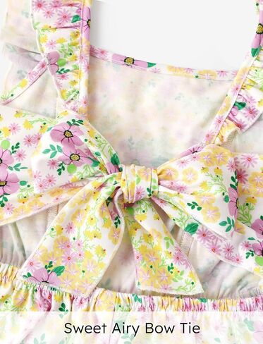 PATPAT Girls Wide Leg One Piece Ruffle Sleeveless Backless Casual Rompers Jumpsuit in Saudi Arabia