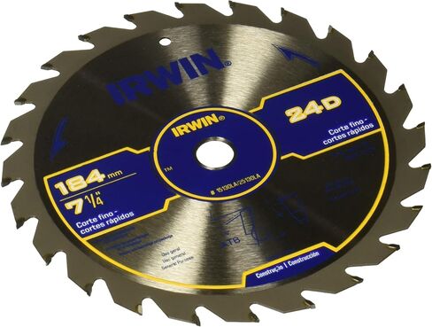 IRWIN Tools Classic Series كربيد شفرة منشار دائري لاسلكي، 6 1/2 بوصة، 24T (15120) in Saudi Arabia