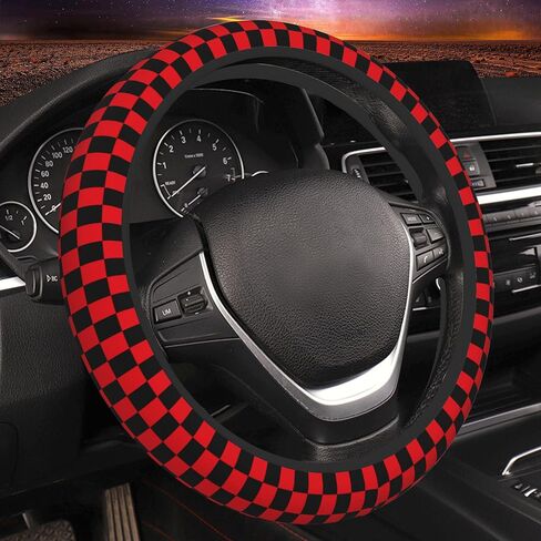 Colorful Wildflower Steering Wheel Cover Anti-Slip Car Accessories Absorbing Sweat Breathable Steering Wheel Protector for Men Women Girls Universal 15 Inch Car Interior Decor in Saudi Arabia