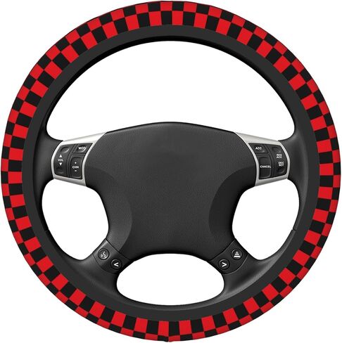 Colorful Wildflower Steering Wheel Cover Anti-Slip Car Accessories Absorbing Sweat Breathable Steering Wheel Protector for Men Women Girls Universal 15 Inch Car Interior Decor in Saudi Arabia