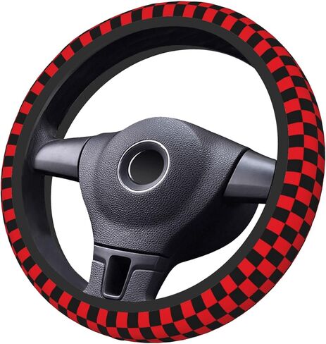 Colorful Wildflower Steering Wheel Cover Anti-Slip Car Accessories Absorbing Sweat Breathable Steering Wheel Protector for Men Women Girls Universal 15 Inch Car Interior Decor in Saudi Arabia