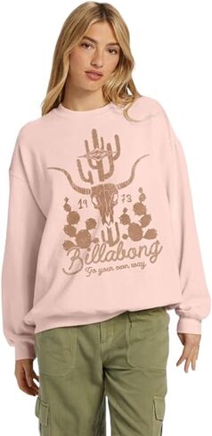 سترة Billabong النسائية ذات الرقبة الدائرية ذات الحجم الكبير in Saudi Arabia