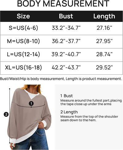 ZESICA Womens Crewneck Color Block Sweatshirts Oversized Long Sleeve Pullover Tunic Tops 2024 Fall Clothes Outfits in Saudi Arabia