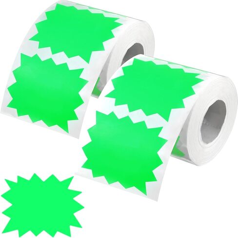 Gueevin 1000 Pcs Price Tags Stickers, Large Sale Sticker Bulk, Signs Removable Waterproof Sales Price Label Tags for Garage Sales, Fundraising, Stores, Commerce, Green in Saudi Arabia