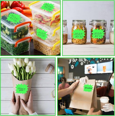 Gueevin 1000 Pcs Price Tags Stickers, Large Sale Sticker Bulk, Signs Removable Waterproof Sales Price Label Tags for Garage Sales, Fundraising, Stores, Commerce, Green in Saudi Arabia