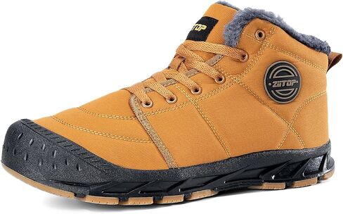 Mens Snow Boots, Mens Winter Boots, Mens Winter Trekking Snow Boots, Winter Boots for Men Waterproof Fur Lined Warm Winter Boots Men Lace up Snow Ankle Shoes Outdoor Anti-Slip Lightweight Hiking Boot in Saudi Arabia