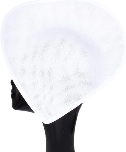 Hat Base, Fascinator Base DIY Saucer Sinamay Hat Base Teardrop Sinamay Saucer Hat Base, 30.00 * 30.00 * 2.00CM, White in Saudi Arabia