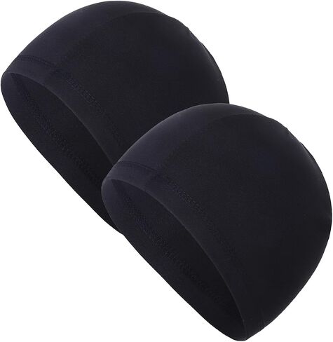 2 Pieces Summer Cooling Skull Cap Helmet Liner Beanie Cycling Running Sweat Wicking Hat for Men Women Lightweight in Saudi Arabia