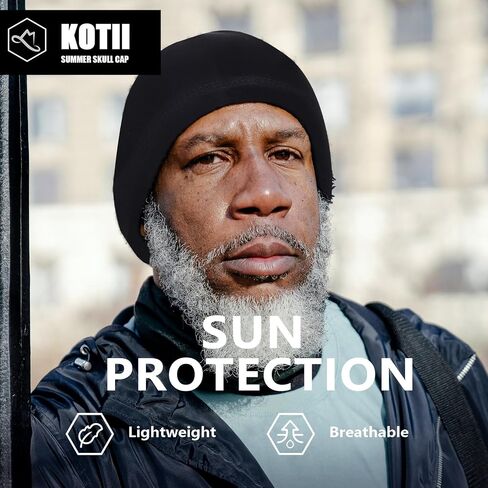 2 Pieces Summer Cooling Skull Cap Helmet Liner Beanie Cycling Running Sweat Wicking Hat for Men Women Lightweight in Saudi Arabia