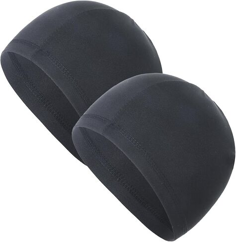 2 Pieces Summer Cooling Skull Cap Helmet Liner Beanie Cycling Running Sweat Wicking Hat for Men Women Lightweight in Saudi Arabia