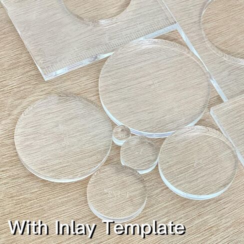 Pack of 4 Circle Inlay Template Set Router Templates for Woodworking,Router Jig Templates Decorative Templates in Saudi Arabia
