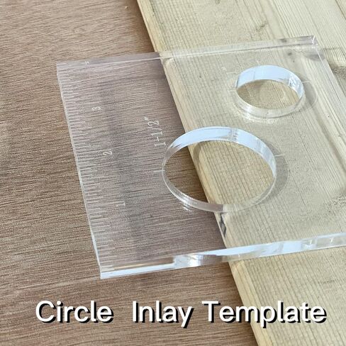 Pack of 4 Circle Inlay Template Set Router Templates for Woodworking,Router Jig Templates Decorative Templates in Saudi Arabia