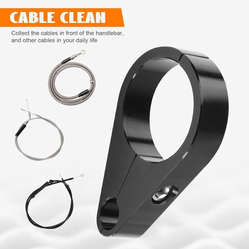 2PCS 1" Clutch Cable Clamp Brake Line Clips for Handlebar or Frame Mount Universal for Harley, Can-Am, Honda, Kawasaki, Suzuki, Yamaha, Polaris Models And More in Kuwait