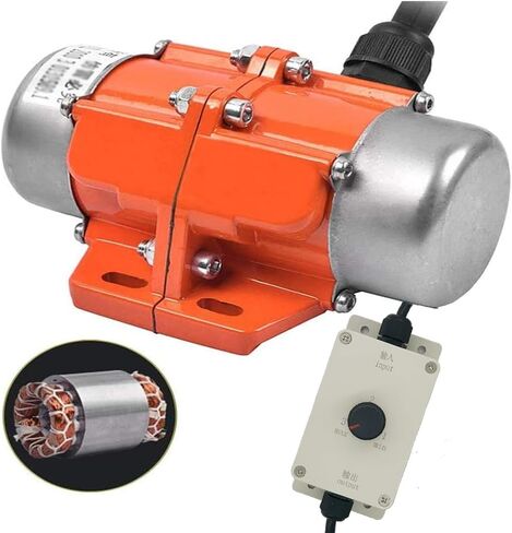 30W Concrete Vibrator Power Concrete Vibrators Single Phase Vibration Motor AC 110V 3600rpm Aluminum Alloy Vibrating Vibrators for Shaker Table (30W) in Kuwait