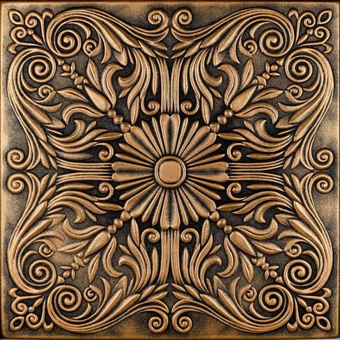 A La Maison Ceilings R139 Spanish Silver Foam Glue-up Ceiling Tile (259.2 sq. ft./Case) Pack of 96, Antique Silver in Saudi Arabia