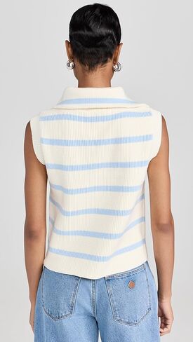 سترة نسائية مخططة بنصف سحاب من English Factory in Kuwait