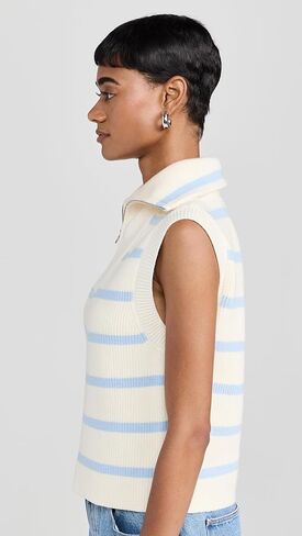 سترة نسائية مخططة بنصف سحاب من English Factory in Kuwait