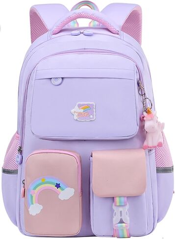Unicorn Backpack for Girls School Bag Cute Backpack for Elementary Student Teen Girls Cute Bookbag Kids Backpack for Girls（Blue Small） in Saudi Arabia