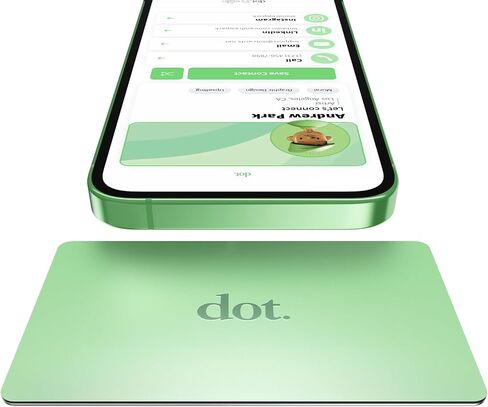 نقطة. بطاقة معدنية - بطاقة عمل رقمية - اضغط لمشاركة NFC - iPhone وAndroid (أسود) in Kuwait