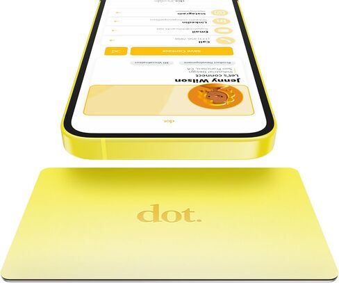 نقطة. بطاقة معدنية - بطاقة عمل رقمية - اضغط لمشاركة NFC - iPhone وAndroid (أسود) in Kuwait