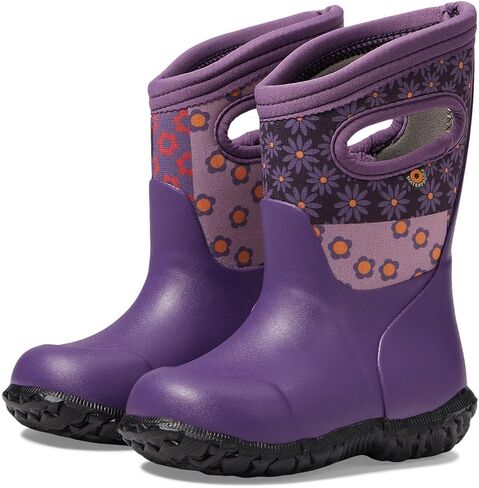 BOGS York Patchwork Floral Kids' Waterproof Boots, Purple Multi, 6 M in Saudi Arabia