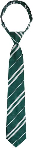 Black Ties for Boys, Boys Clip on Tie, Striped Pre-tied Adjustable Kids Ties for School Uniform Graduation in Saudi Arabia