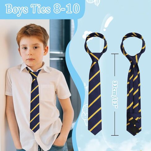 Ties for Boys, Red Kids Tie, 2.36" Self Striped Twill Teen Kids Boys Ties 10 12 Years for School Uniforms Shirts in Saudi Arabia