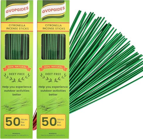Citronella Incense coils, Made from Natural Plants, Suitable for Outdoor, Living Room, Terrace use (48 coils and 2 Coil Holders) in Saudi Arabia