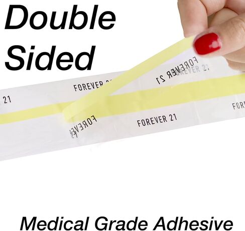 Forever 21 Body Tape - 1pk Comfortable Body Tape for Skin | Easy Application Body Tape for Breast, Fabric Skin Tape, Face Lift Tape, Fashion Tape for Dresses (Clear) in Saudi Arabia