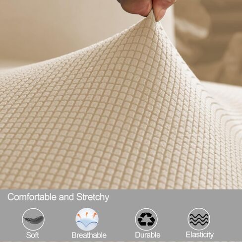 RV Dinette Cushions Covers, Stretchable and Washable Fabric Sofa Seat Slipcovers for RV Camper Car Couch Include 2 Backrest Cover & 2 Bench Cover (Coffee Grey) in Kuwait