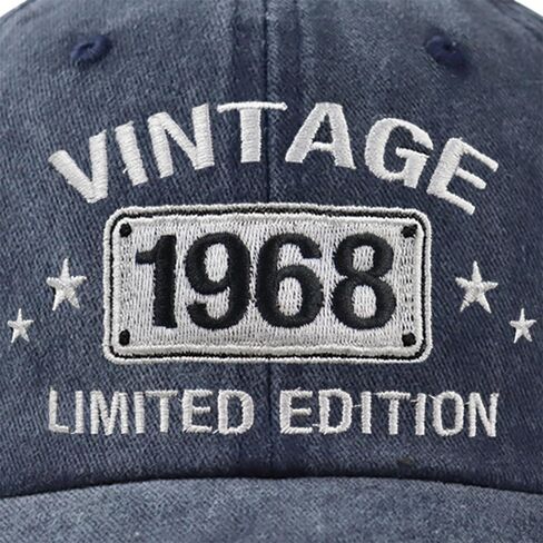 Vintage 1974 1973 1972 1971 1970 1969 1968 1967 1966 1965 Limited Edition Adjustable Embroidered Cotton Baseball Cap in Saudi Arabia