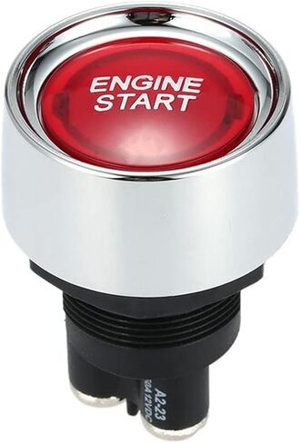 Engine Start Ignition Switch 12V-24V 50A Car Start Engine Button Stater Push Start Ignition Switch with LED Light Green/Blue/red/Orange for Marine Vehicle Racing Car Truck RV (Orange) in Saudi Arabia