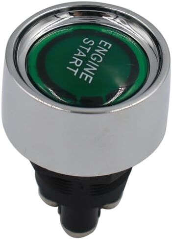 Engine Start Ignition Switch 12V-24V 50A Car Start Engine Button Stater Push Start Ignition Switch with LED Light Green/Blue/red/Orange for Marine Vehicle Racing Car Truck RV (Orange) in Saudi Arabia