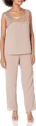 طقم بنطال Missy Embellished Duster مكون من 3 قطع من Le Bos للسيدات in Kuwait