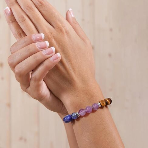Natural Healing Crystal Bracelet for Wome Anxierty Protection Bracelet Good Luck Jewelry Gift in Kuwait