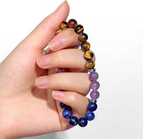 Natural Healing Crystal Bracelet for Wome Anxierty Protection Bracelet Good Luck Jewelry Gift in Kuwait