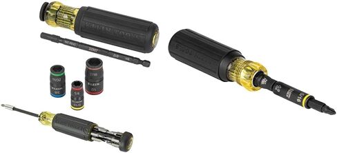 Klein Tools 80083 Impact Driver Kit with 7-in-1 Impact Flip Socket and 14-in-1 Multi-Bit & 32500HD Multi-Bit Screwdriver/Nut Driver, Impact Rated 11-in-1 Tool with Phillips in Saudi Arabia