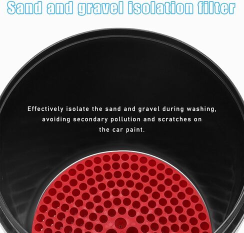 Dirt Trap Car Wash Bucket Insert, 10.2" Diameter Innovative Particle Interceptor for Car Wash, Automotive Wash Filter Removes Debris While You Wash, Car Accessories (Blue) in Saudi Arabia