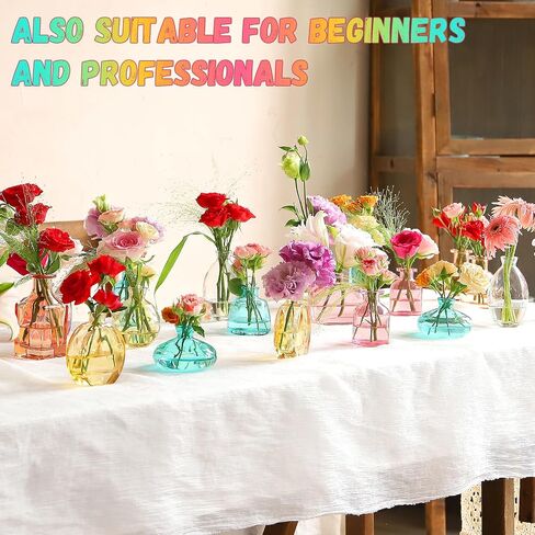 Bud Vases Set of 24, Glass Bud Vases in Bulk, Clear Bud Vases for Centerpieces, Small Glass Vases Flowers Vintage Vases for Rustic Wedding Home Decor Floral Arrangements Mini Glass Bud Vase in Saudi Arabia