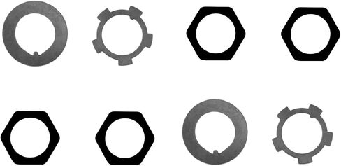 Front Wheel Hub Spindle Lock Nut Kits, Front Axle Hub Adjusting Spindle Nut Washer Kit Compatible with Toyota Van T100 Pickup, 1984-1995 4Runner, 1975-2007 Land Cruiser (for ONE Side) in Saudi Arabia